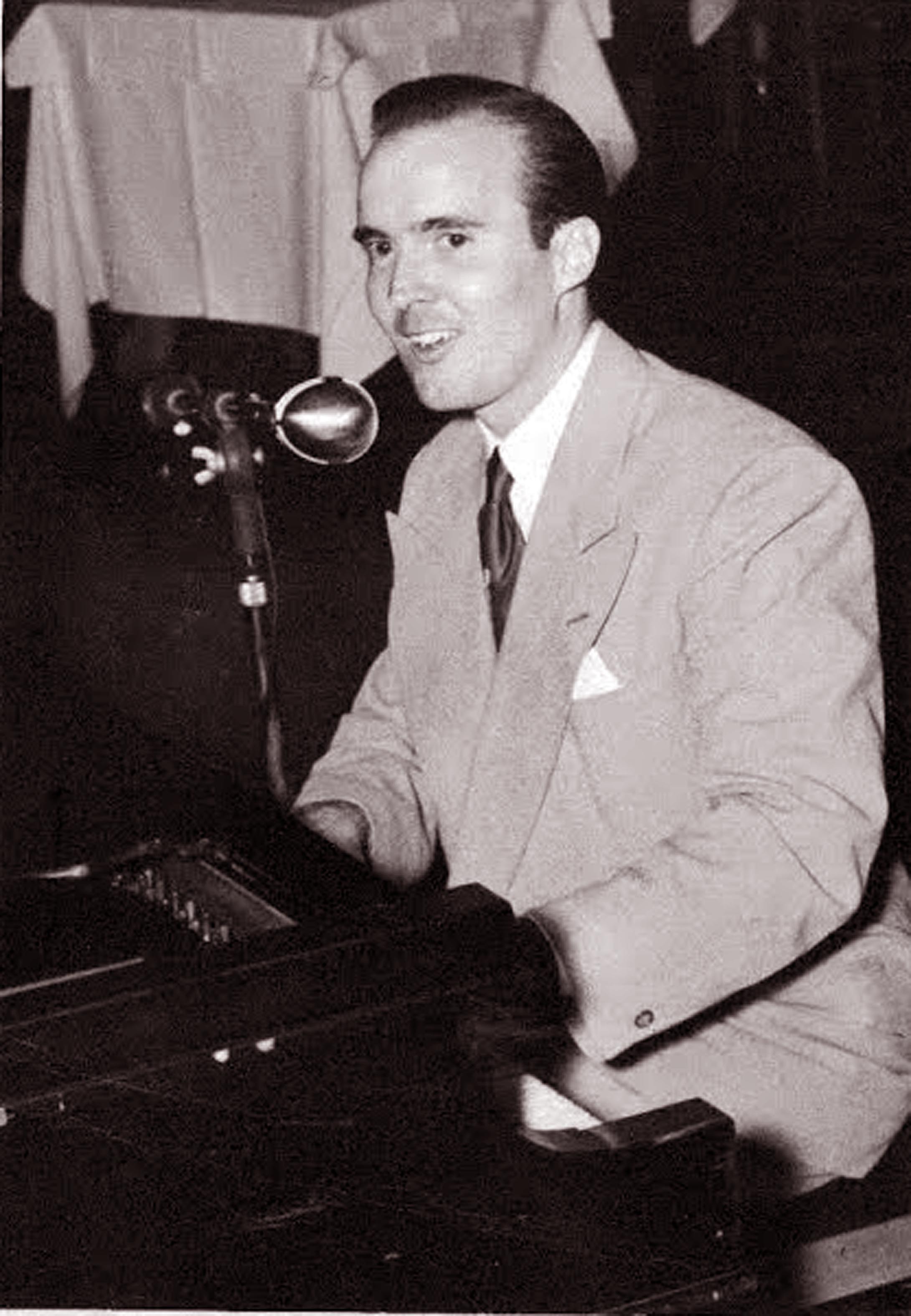 Denny Vaughan at piano